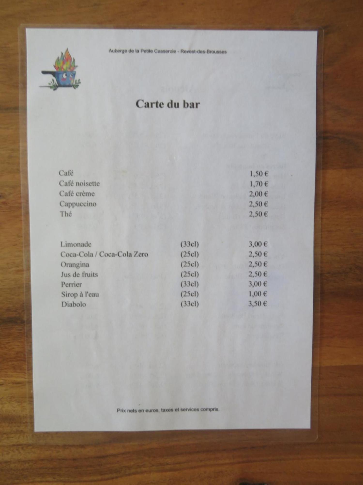 Auberge De La Petite Casserole Revest-des-Brousses Zewnętrze zdjęcie
